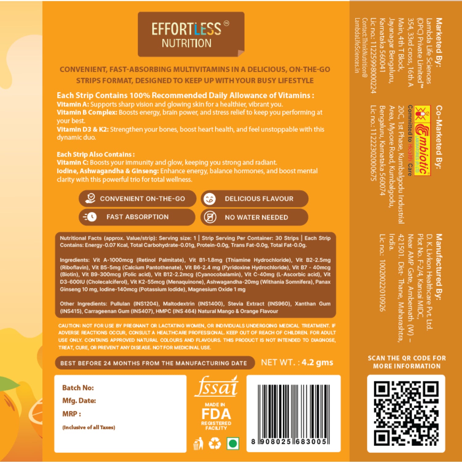 Multivitamin Oral-Strips